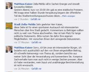 Screenshort der Facebook-Seite von Zella-Mehlis
